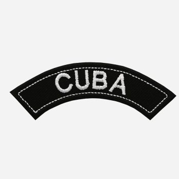 Cuba Mini Top Rocker Embroidered Vest Patch