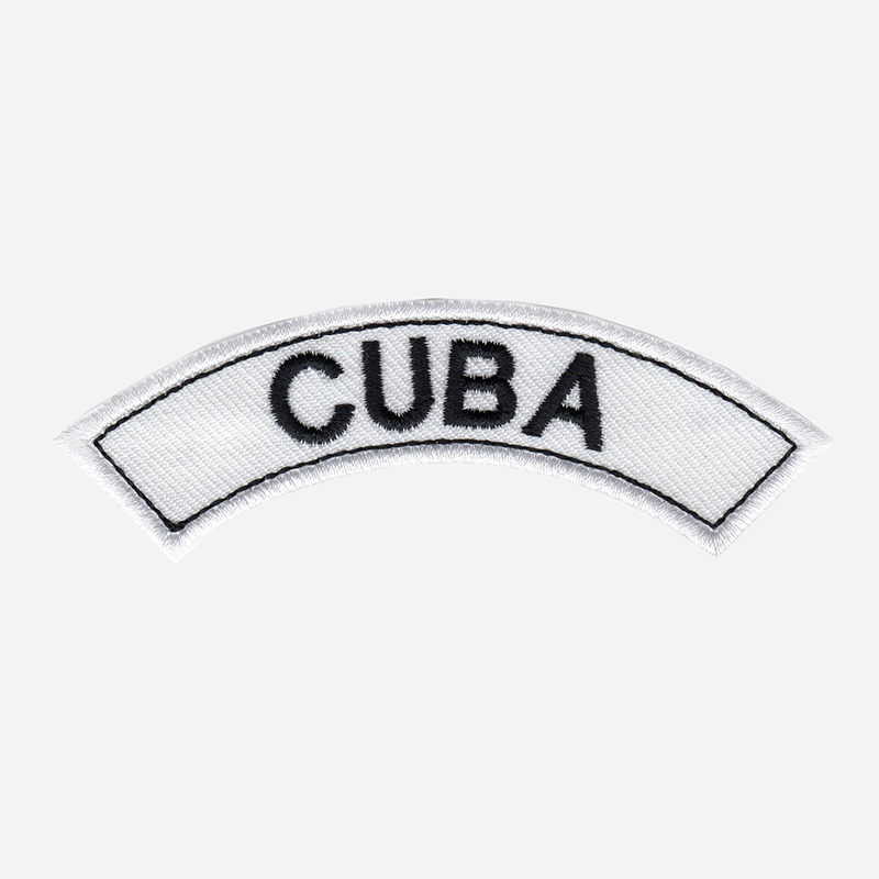 Cuba Mini Top Rocker Embroidered Vest Patch