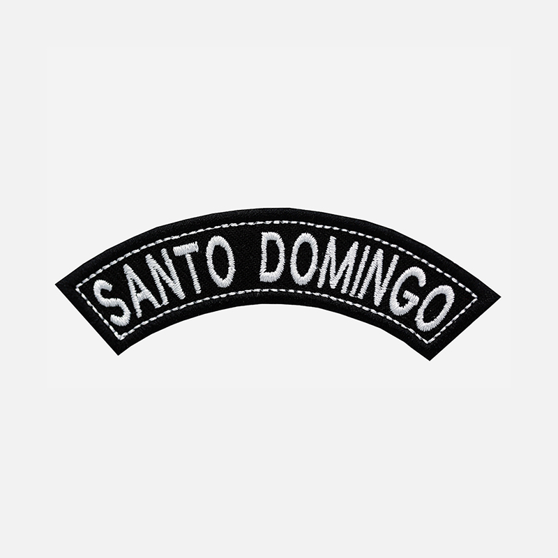Santo Domingo Mini Top Rocker Embroidered Vest Patch