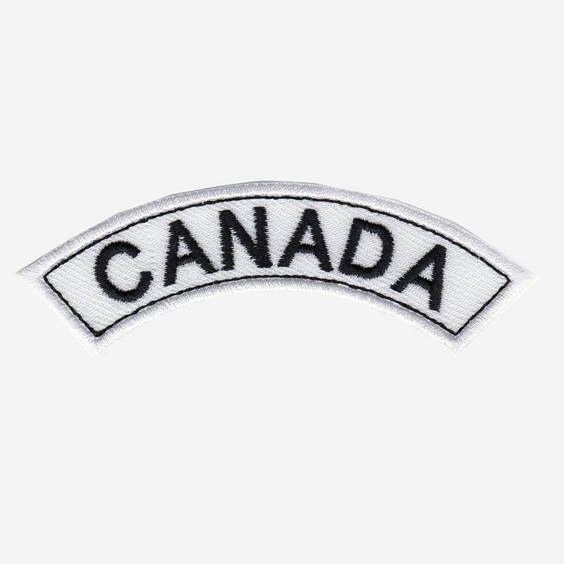 Canada Mini Top Rocker Embroidered Vest Patch