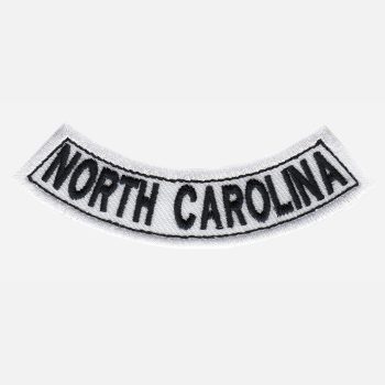 North Carolina Mini Bottom Rocker Embroidered Vest Patch