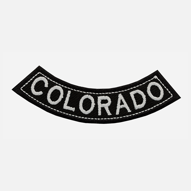 Colorado Mini Bottom Rocker Embroidered Vest Patch
