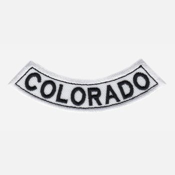 Colorado Mini Bottom Rocker Embroidered Vest Patch
