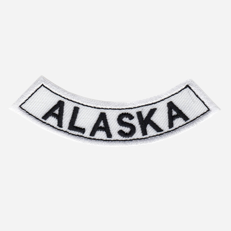 Alaska Bottom Rocker Embroidered Vest Patch