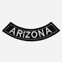 Arizona Mini Bottom Rocker Embroidered Vest Patch