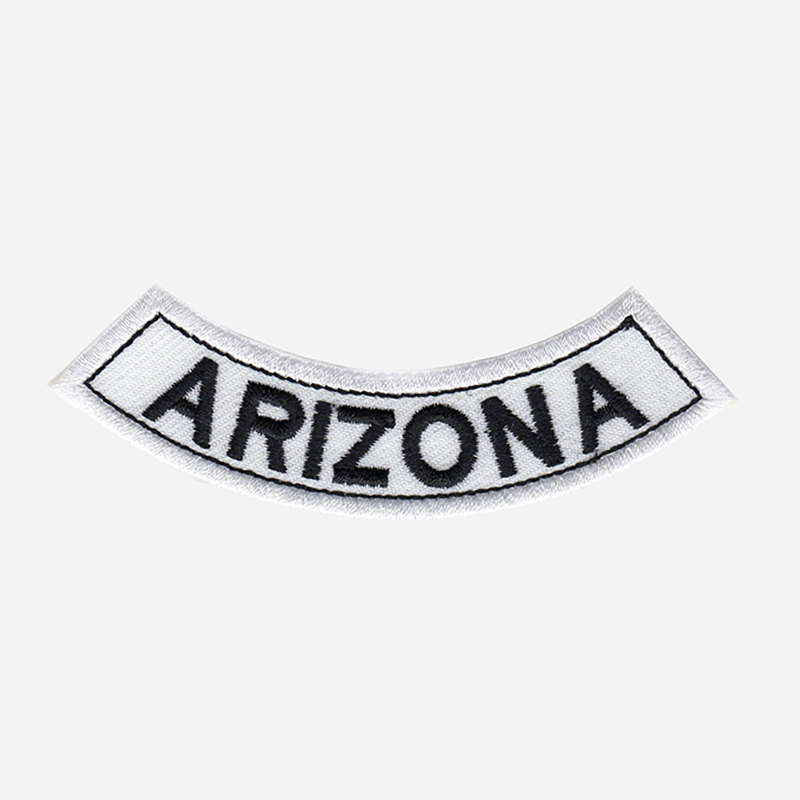 Arizona Mini Bottom Rocker Embroidered Vest Patch