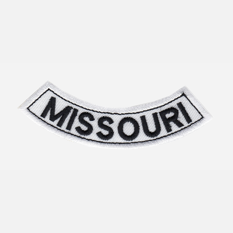 Missouri Mini Bottom Rocker Embroidered Vest Patch
