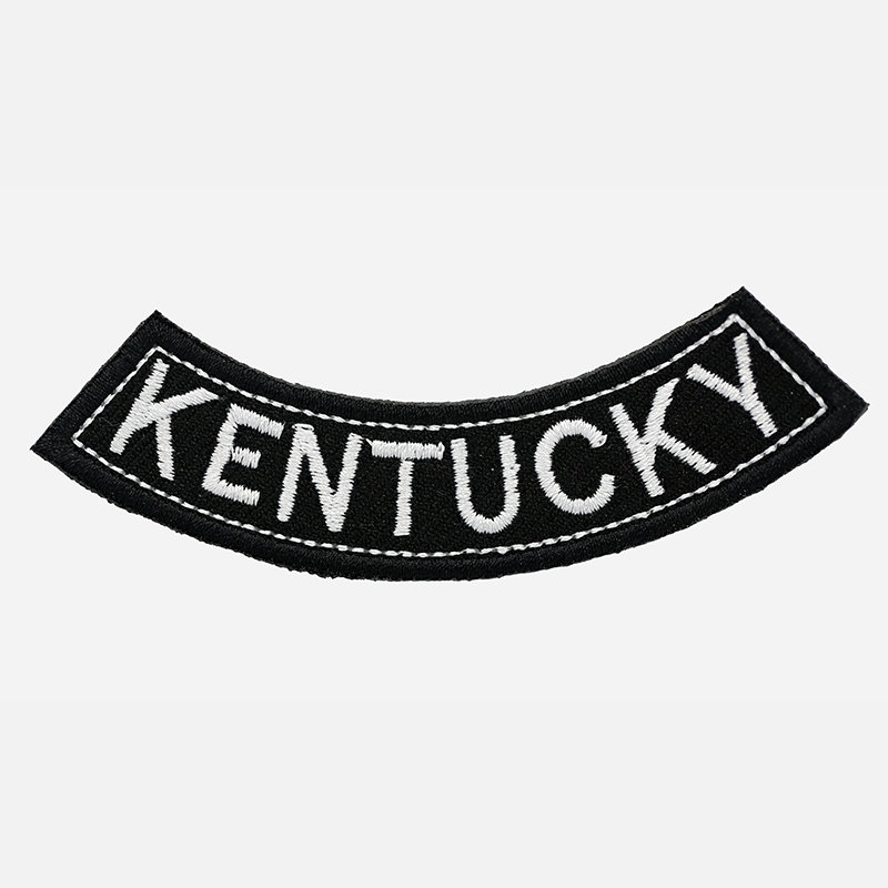 Kentucky Mini Bottom Rocker Embroidered Vest Patch
