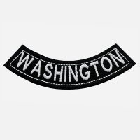Washington Mini Bottom Rocker Embroidered Vest Patch