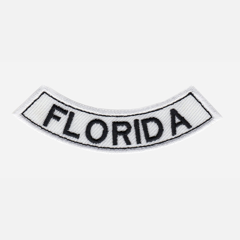 Florida Mini Bottom Rocker Embroidered Vest Patch