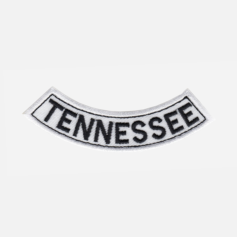 Tennessee Mini Bottom Rocker Embroidered Vest Patch
