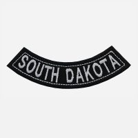 South Dakota Mini Bottom Rocker Embroidered Vest Patch