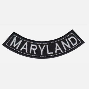 Maryland Mini Bottom Rocker Embroidered Vest Patch