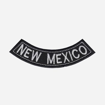 New Mexico Mini Bottom Rocker Embroidered Vest Patch