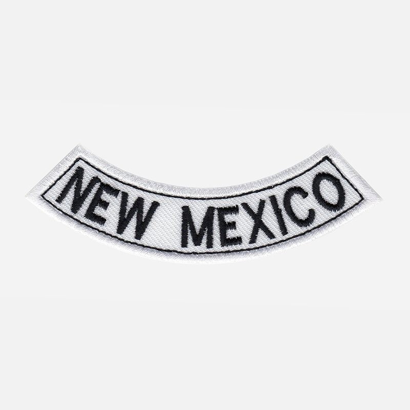 New Mexico Mini Bottom Rocker Embroidered Vest Patch