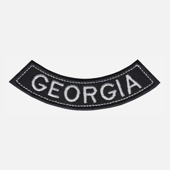 Georgia Mini Bottom Rocker Embroidered Vest Patch