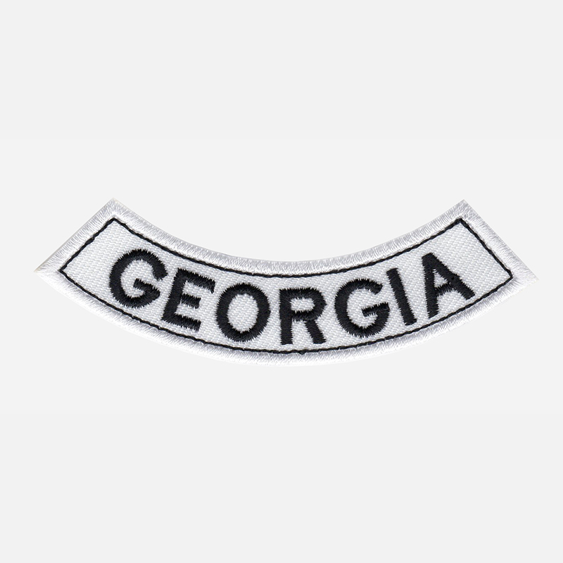 Georgia Mini Bottom Rocker Embroidered Vest Patch