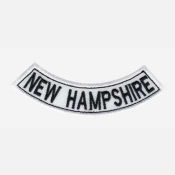 New Hampshire Mini Bottom Rocker Embroidered Vest Patch