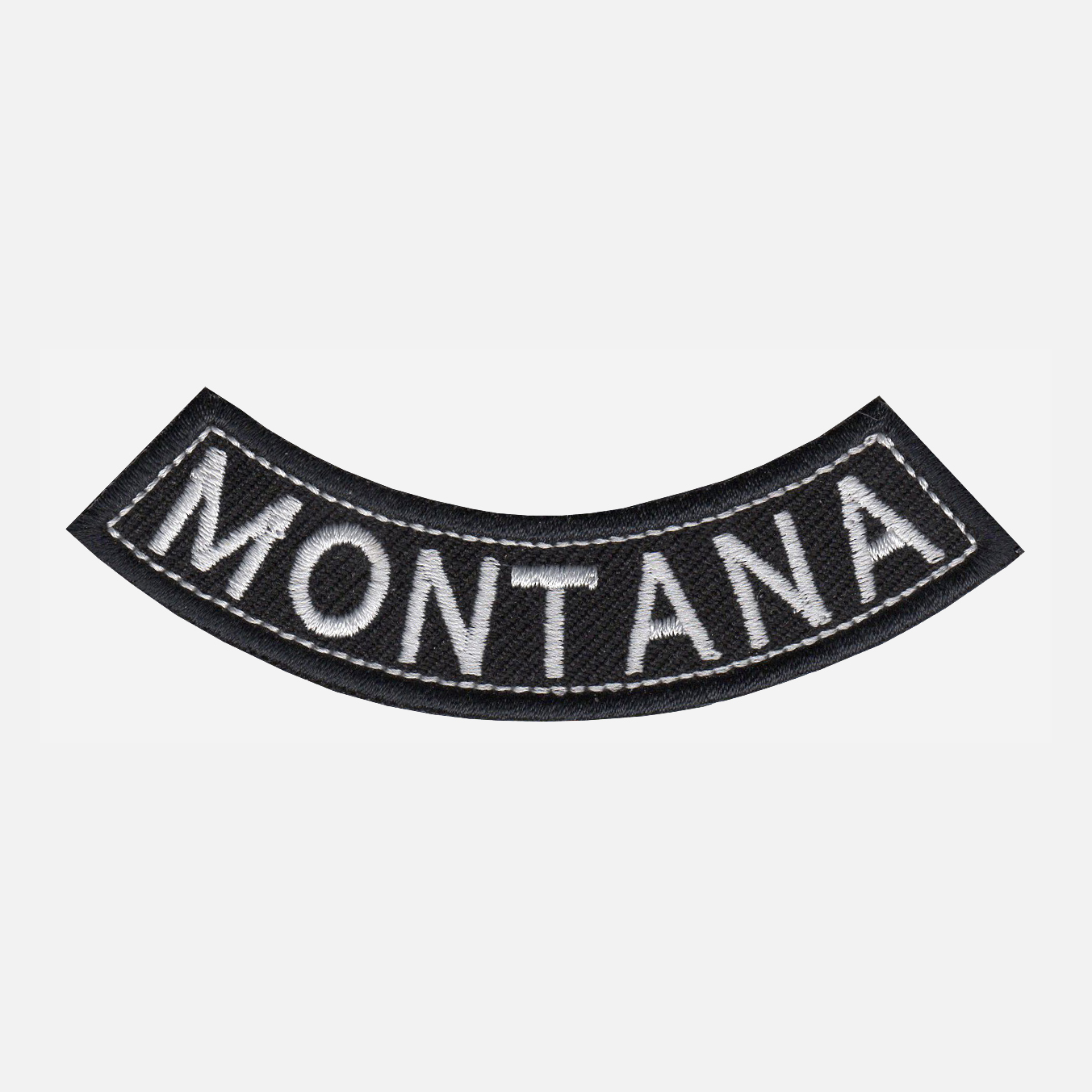 Montana Mini Bottom Rocker Embroidered Vest Patch