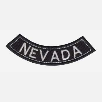 Nevada Mini Bottom Rocker Embroidered Vest Patch