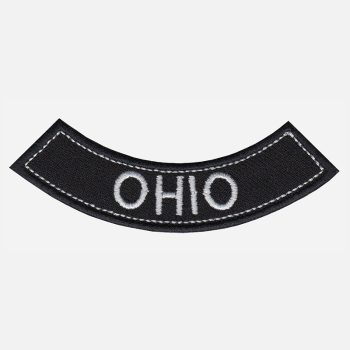 Ohio Mini Bottom Rocker Embroidered Vest Patch