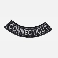 Connecticut Mini Bottom Rocker Embroidered Vest Patch