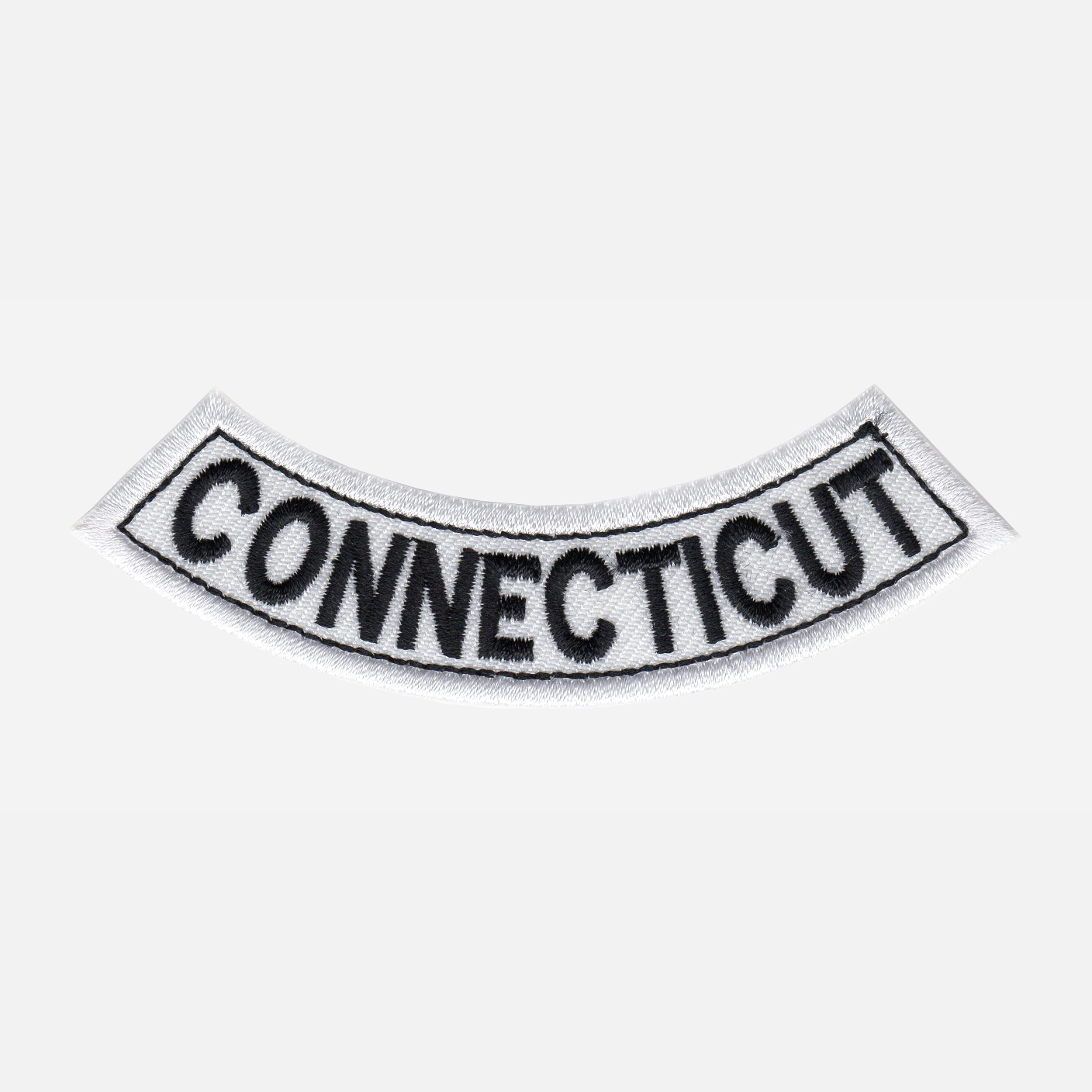 Connecticut Mini Bottom Rocker Embroidered Vest Patch