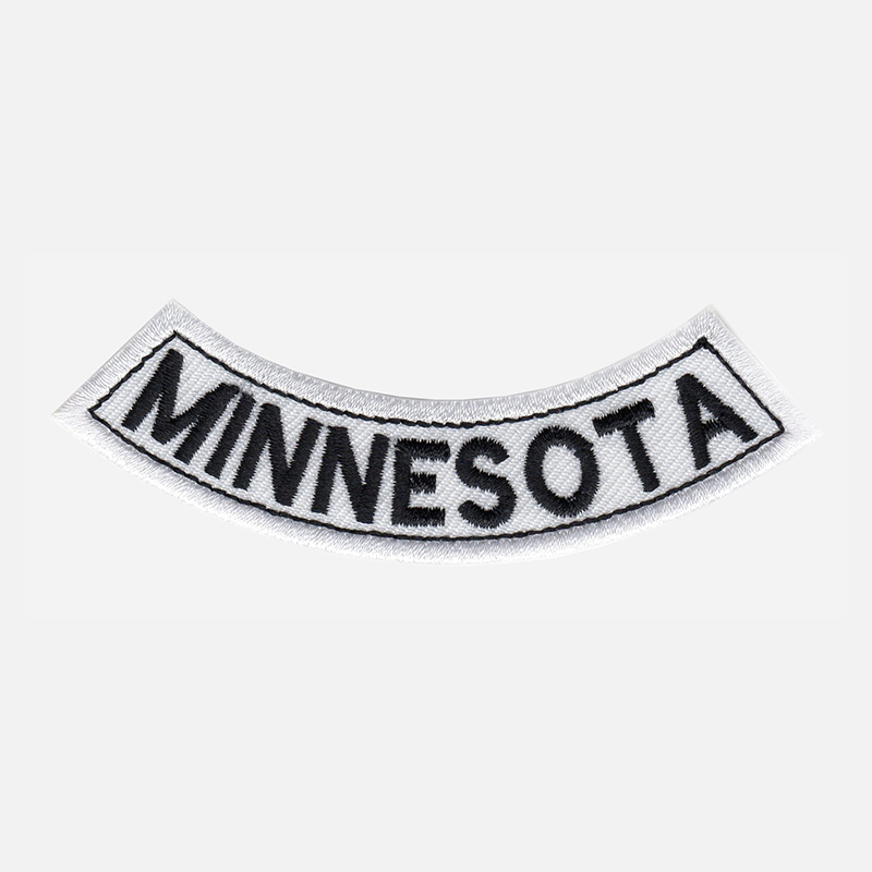 Minnesota Mini Bottom Rocker Embroidered Vest Patch