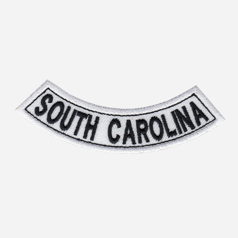 South Carolina Mini Bottom Rocker Embroidered Vest Patch