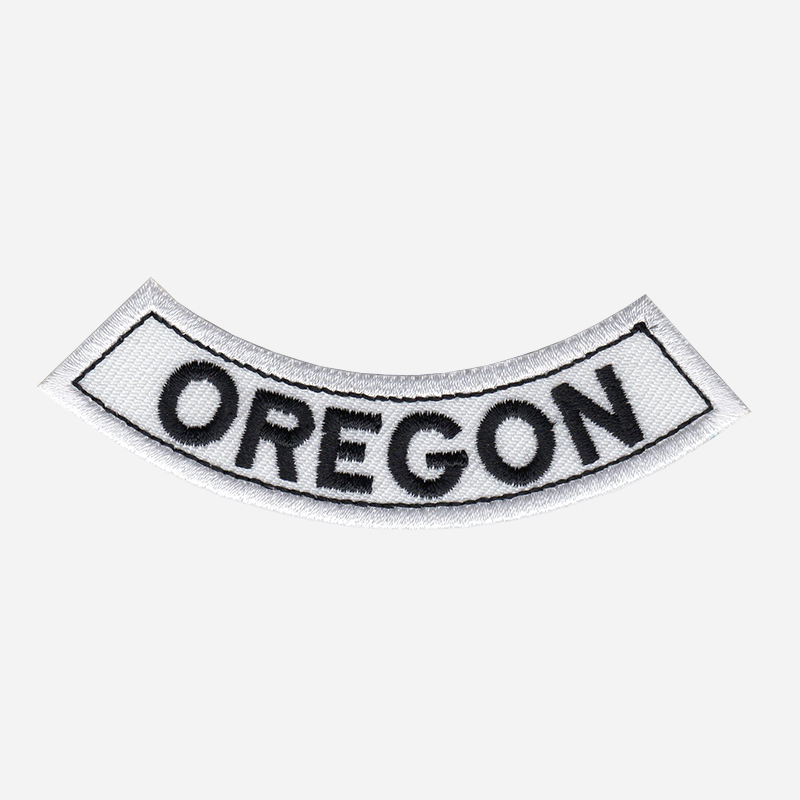 Oregon Mini Bottom Rocker Embroidered Vest Patch