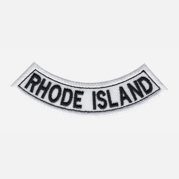 Rhode Island Mini Bottom Rocker Embroidered Vest Patch