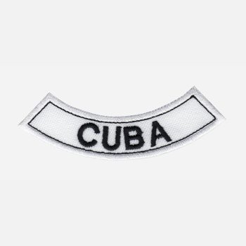 Cuba Mini Bottom Rocker Embroidered Vest Patch