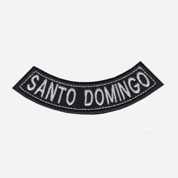 Santo Domingo Mini Bottom Rocker Embroidered Vest Patch