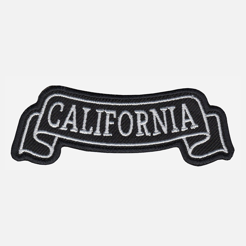 California Top Banner Embroidered Vest Patch