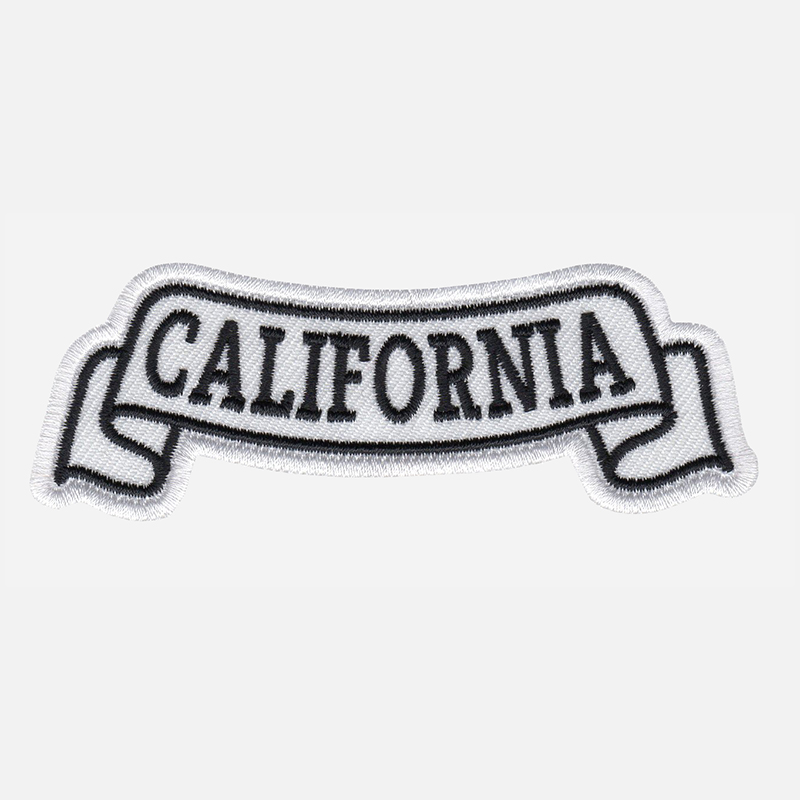 California Top Banner Embroidered Vest Patch
