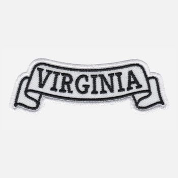 Virginia Top Banner Embroidered Vest Patch
