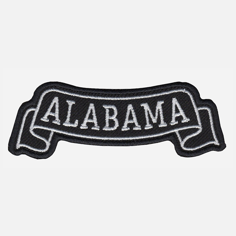 Alabama Top Banner Embroidered Vest Patch