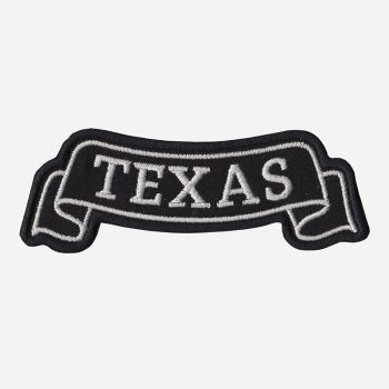 Texas Top Banner Embroidered Vest Patch