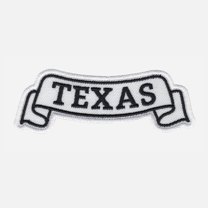 Texas Top Banner Embroidered Vest Patch