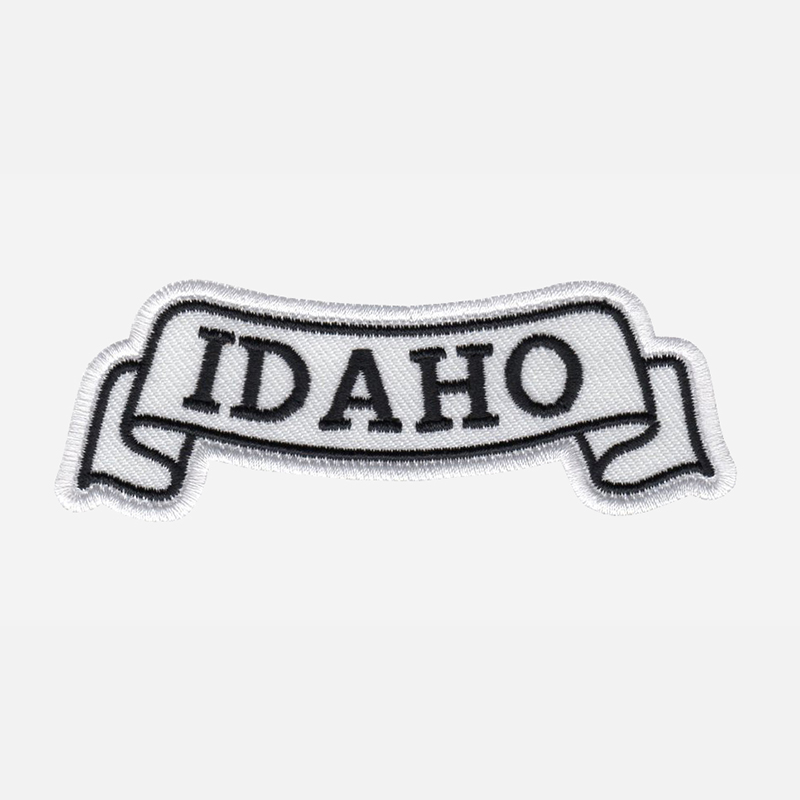 Idaho Top Banner Embroidered Biker Vest Patch