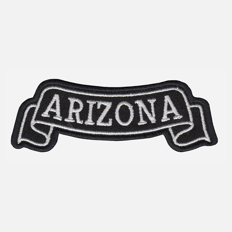Arizona Top Banner Embroidered Biker Vest Patch