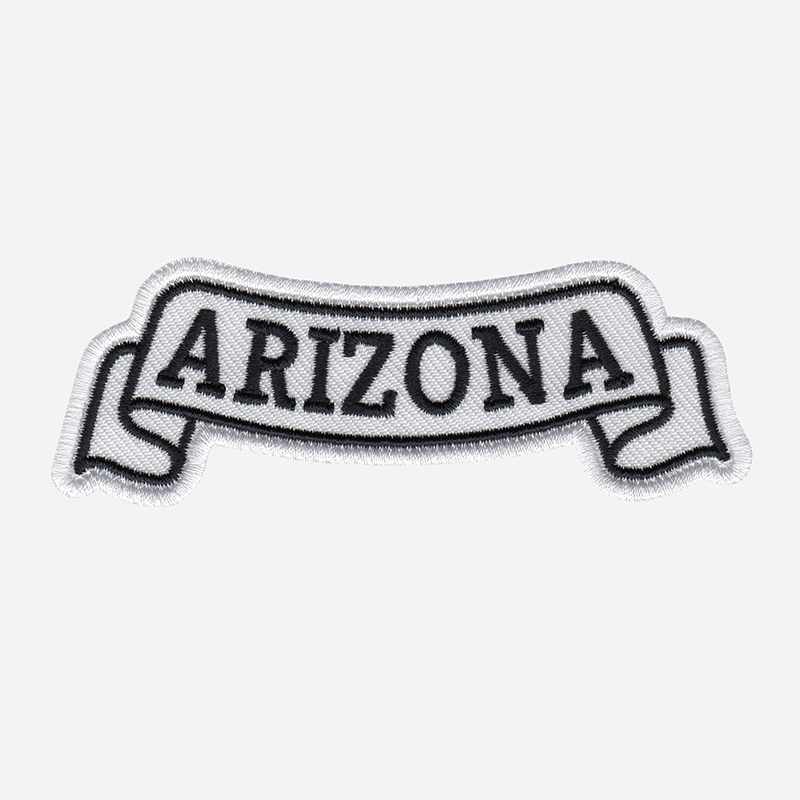 Arizona Top Banner Embroidered Biker Vest Patch