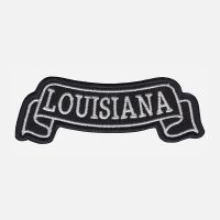 Louisiana Top Banner Embroidered Biker Vest Patch