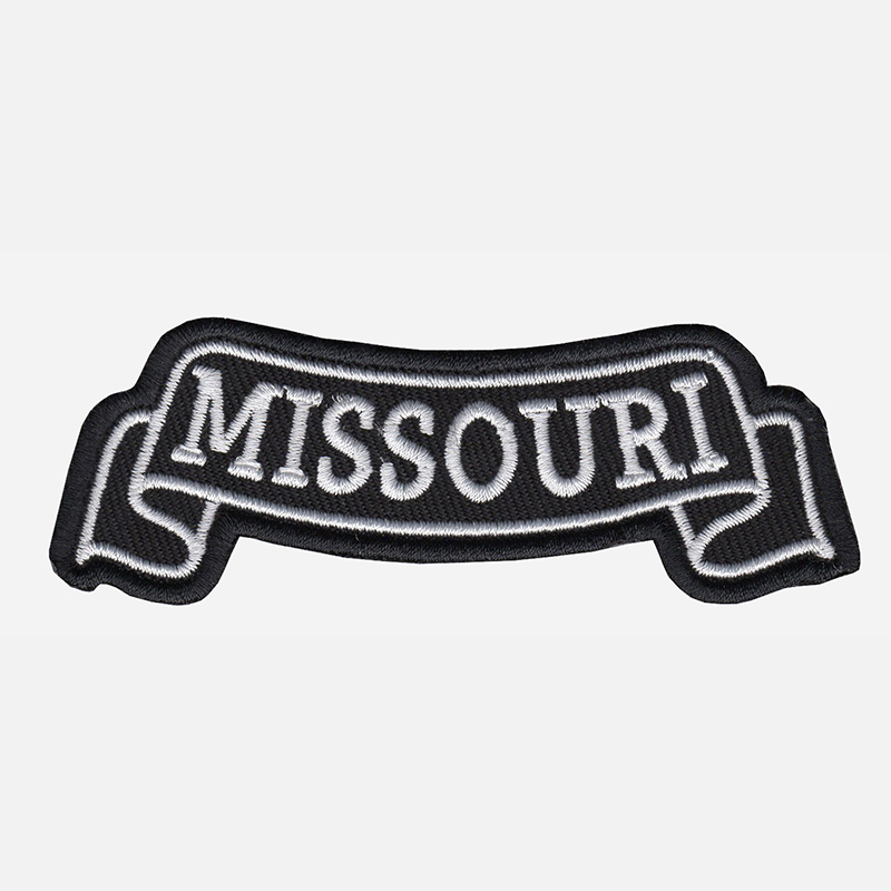 Missouri Top Banner Embroidered Biker Vest Patch
