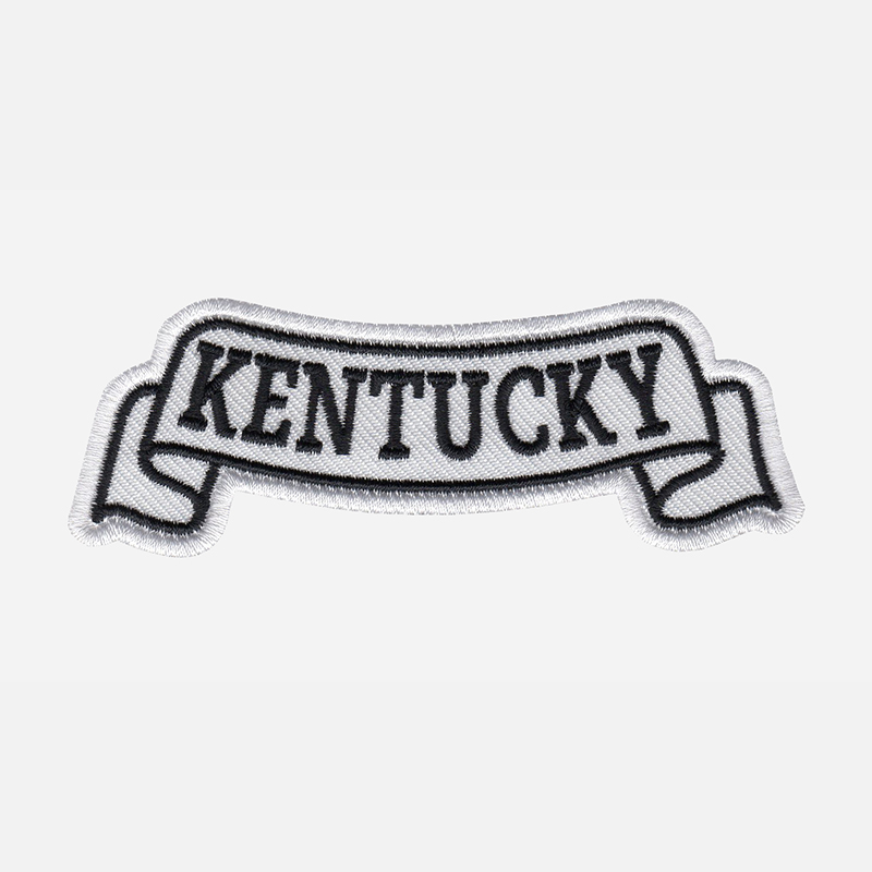 Kentucky Top Banner Embroidered Biker Vest Patch