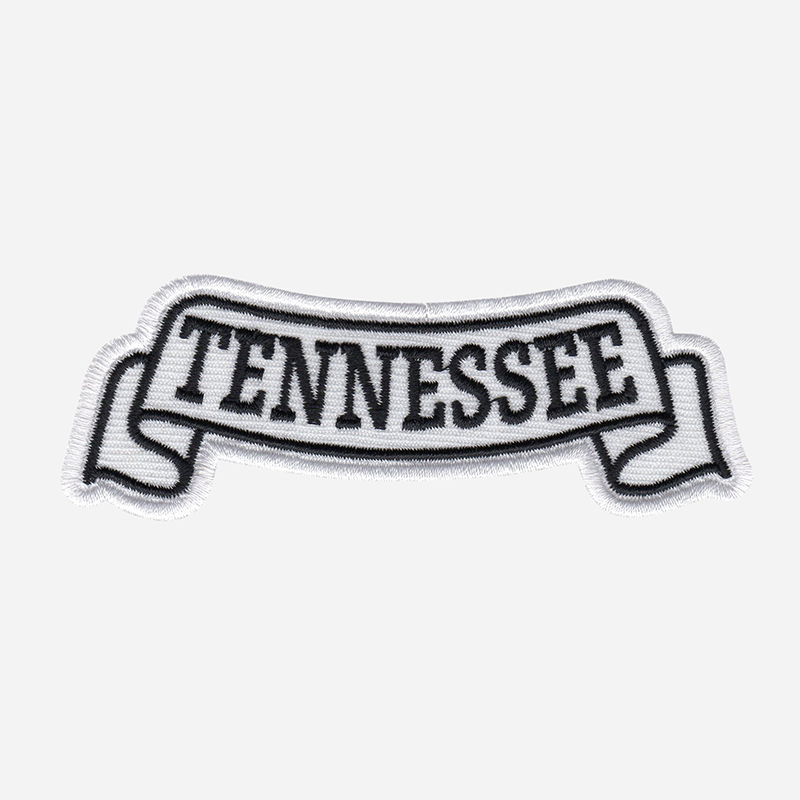 Tennessee Top Banner Embroidered Biker Vest Patch
