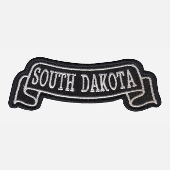 South Dekota Top Banner Embroidered Biker Vest Patch