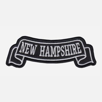New Hampshire Top Banner Embroidered Biker Vest Patch