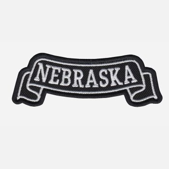 Nebraska Top Banner Embroidered Biker Vest Patch
