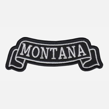 Montana Top Banner Embroidered Biker Vest Patch